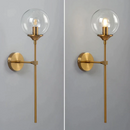 Glass Torch Brass Wall Light - Final Sale