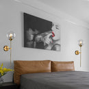 Glass Torch Brass Wall Light - Final Sale