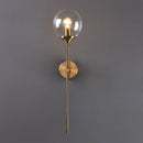 Glass Torch Brass Wall Light - Final Sale