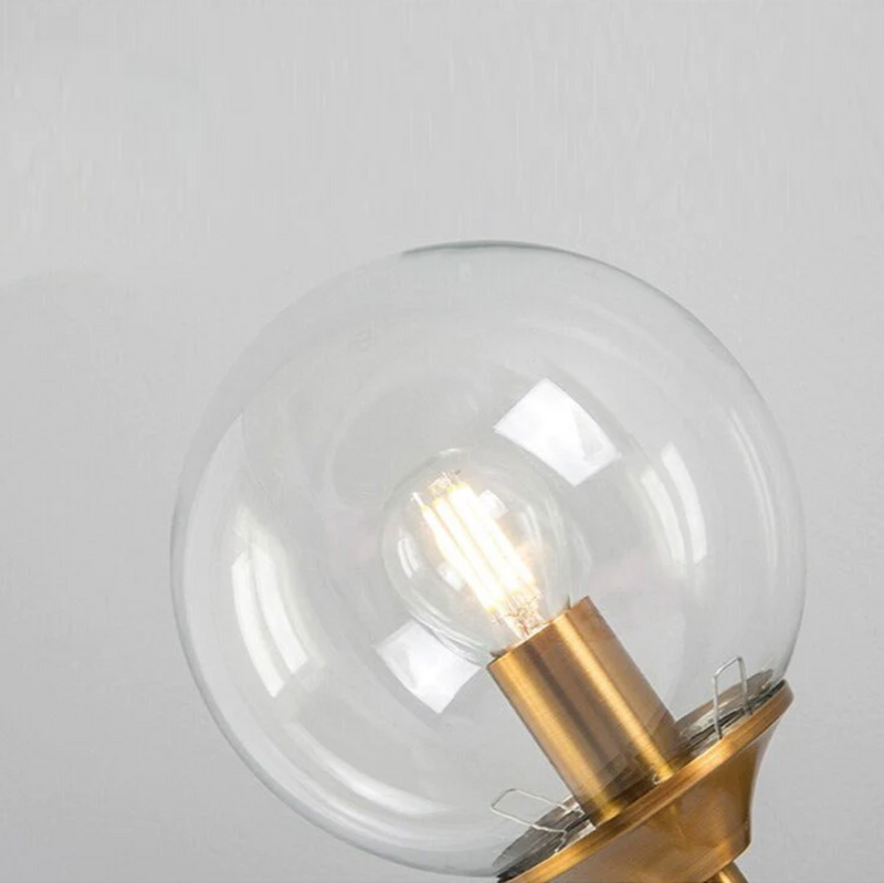 Glass Torch Brass Wall Light - Final Sale