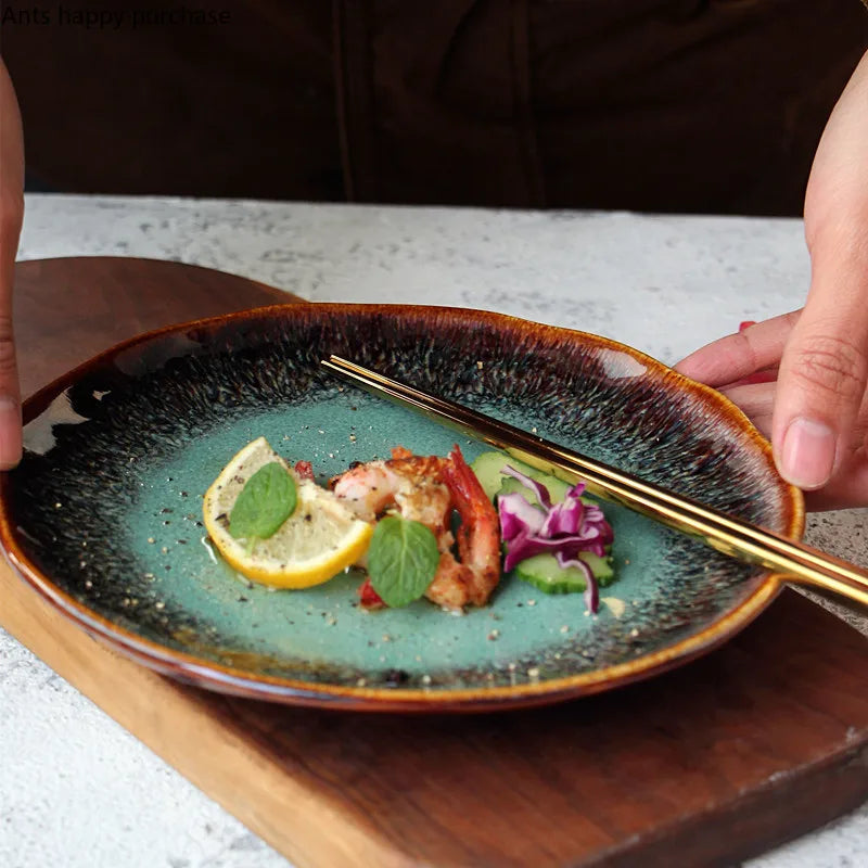 Deep Forest Glaze Plate