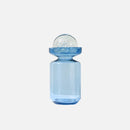 Glass vase sky-blue globe-top Nordic modern transparent hydroponics glass cylinder vase
