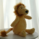 Plush corduroy squeaky dog toy animal shape durable chew toy for puppies and dogs