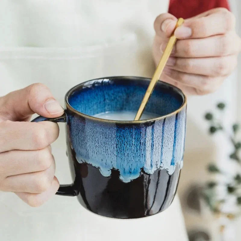 Indigo Melt Ceramic Mug