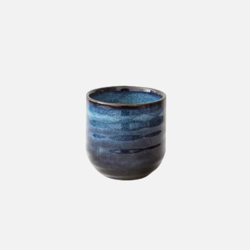 Japanese Ceramic Cup Hand Glazed Vintage Retro Style Tea Cup