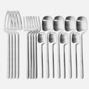 16pcs Rainbow Dinnerware Set Spoon Fork Knife Table Decor Cutlery Sets Kitchen Matte Gold tableware Set Desserts Soup Coffee Use-Letifly Lights and Decor