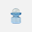 Glass vase sky-blue globe-top Nordic modern transparent hydroponics glass cylinder vase