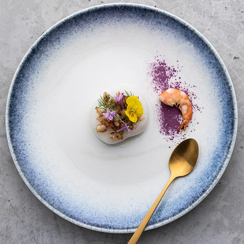 Coastal Rim Ceramic Plate