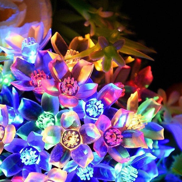 Floral Garden Multi-Color Solar Powered LED Strips