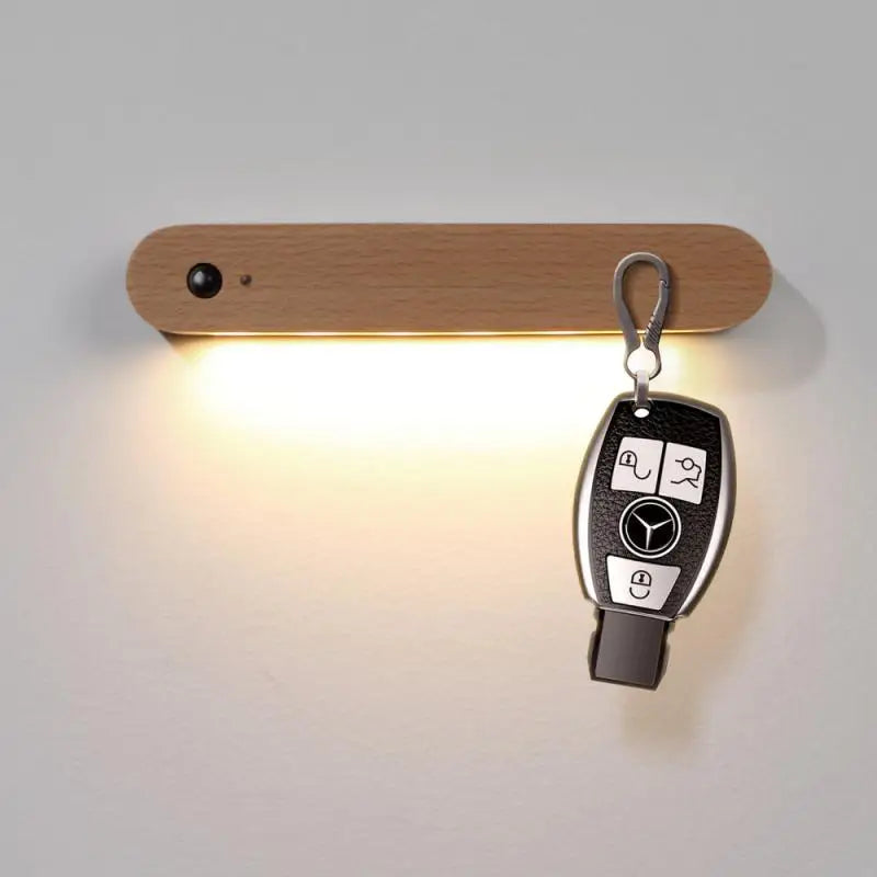 IllumiKey Magnetic Wooden Key Holder and Sensor Nightlight – Letifly ...