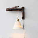 Walnut Wood Adjustable Wall Lamp