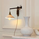 Walnut Wood Adjustable Wall Lamp