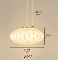 Japanese Silk Pendant Light-Letifly Lights and Decor