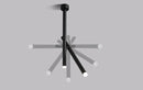 LED ceiling light adjustable dual spotlight modern matte metal