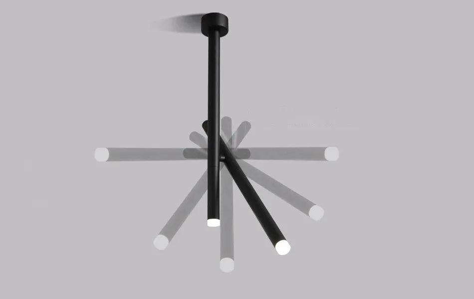 LED ceiling light adjustable dual spotlight modern matte metal