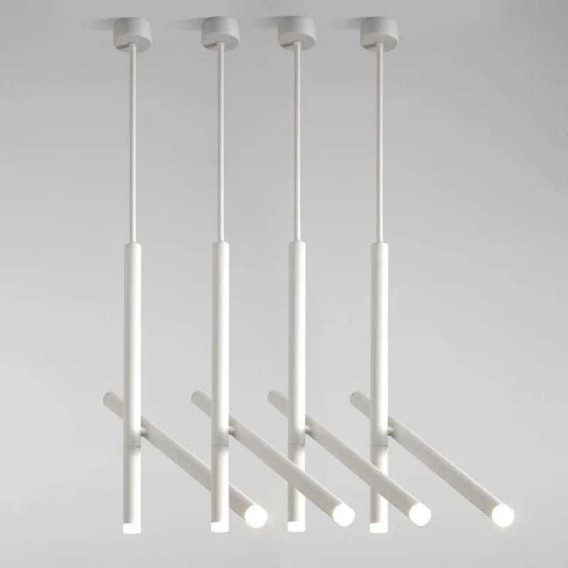 LED ceiling light adjustable dual spotlight modern matte metal
