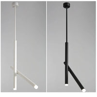 LED ceiling light adjustable dual spotlight modern matte metal