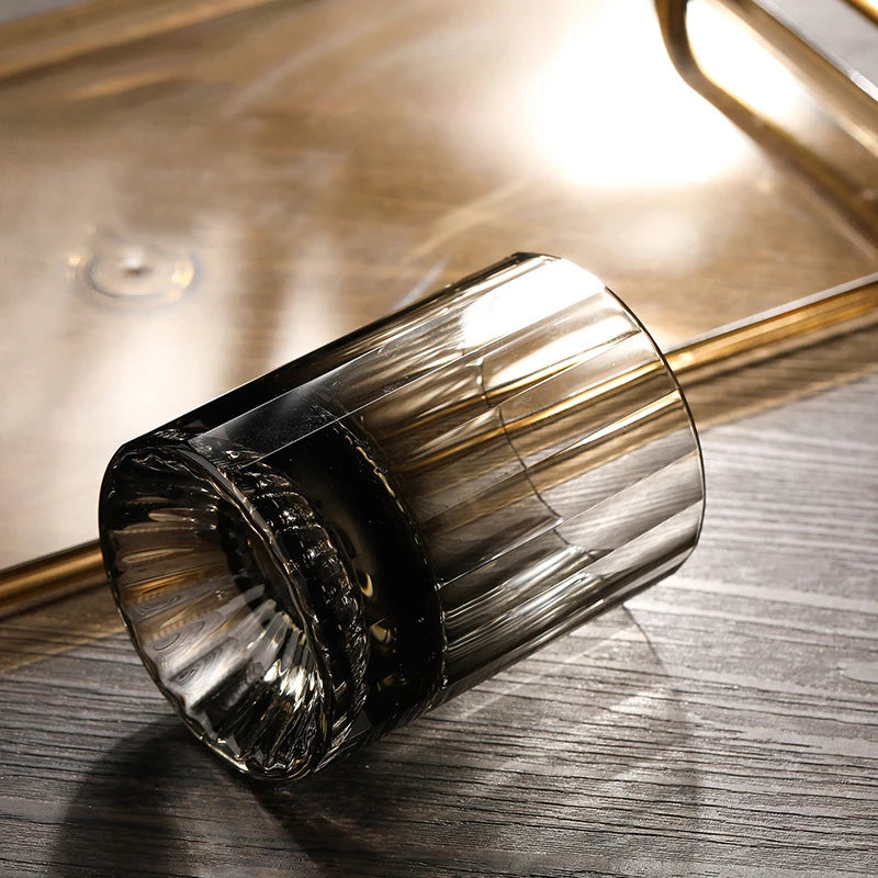 Elegant Fluted Whiskey Cocktail Glass