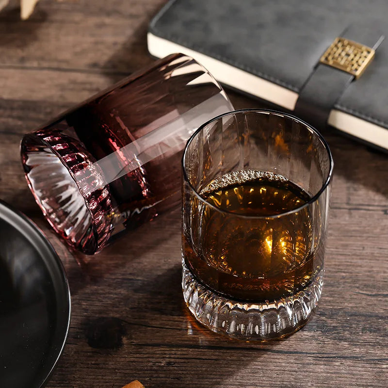 Elegant Fluted Whiskey Cocktail Glass