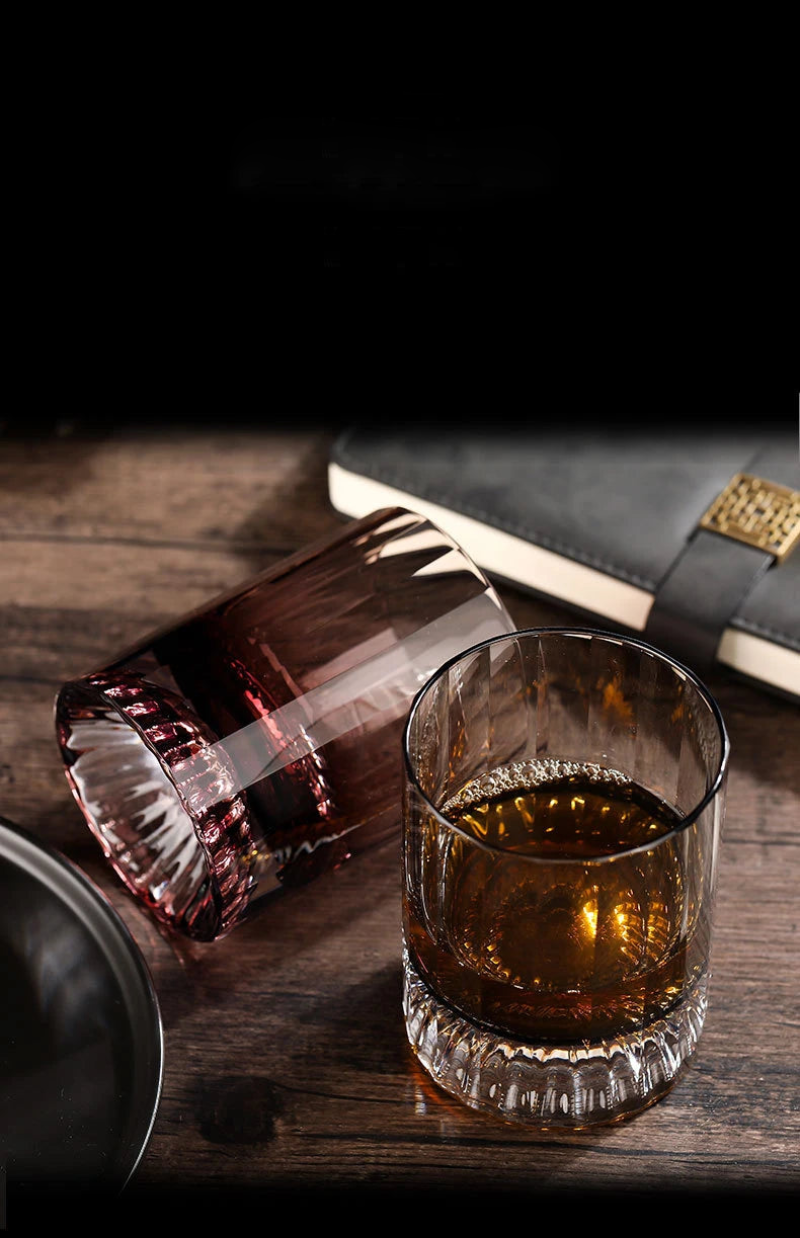 Elegant Fluted Whiskey Cocktail Glass