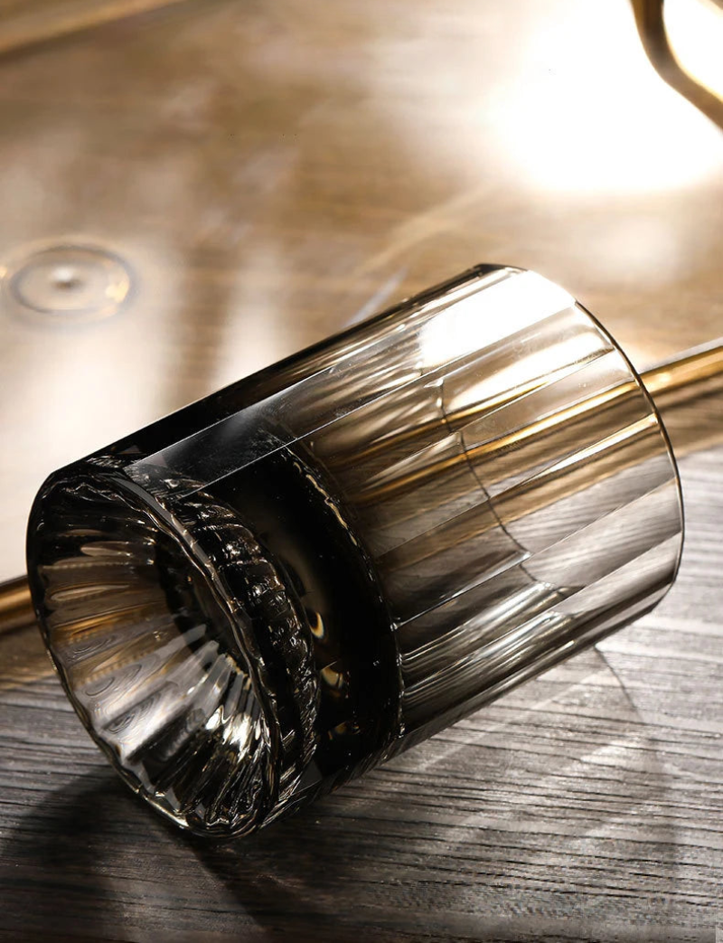 Elegant Fluted Whiskey Cocktail Glass