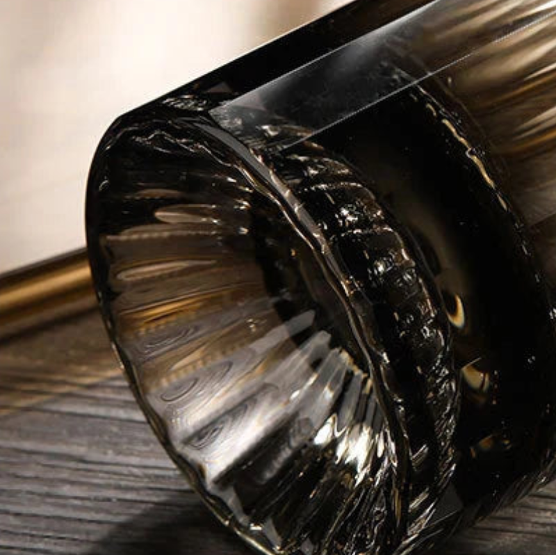 Elegant Fluted Whiskey Cocktail Glass