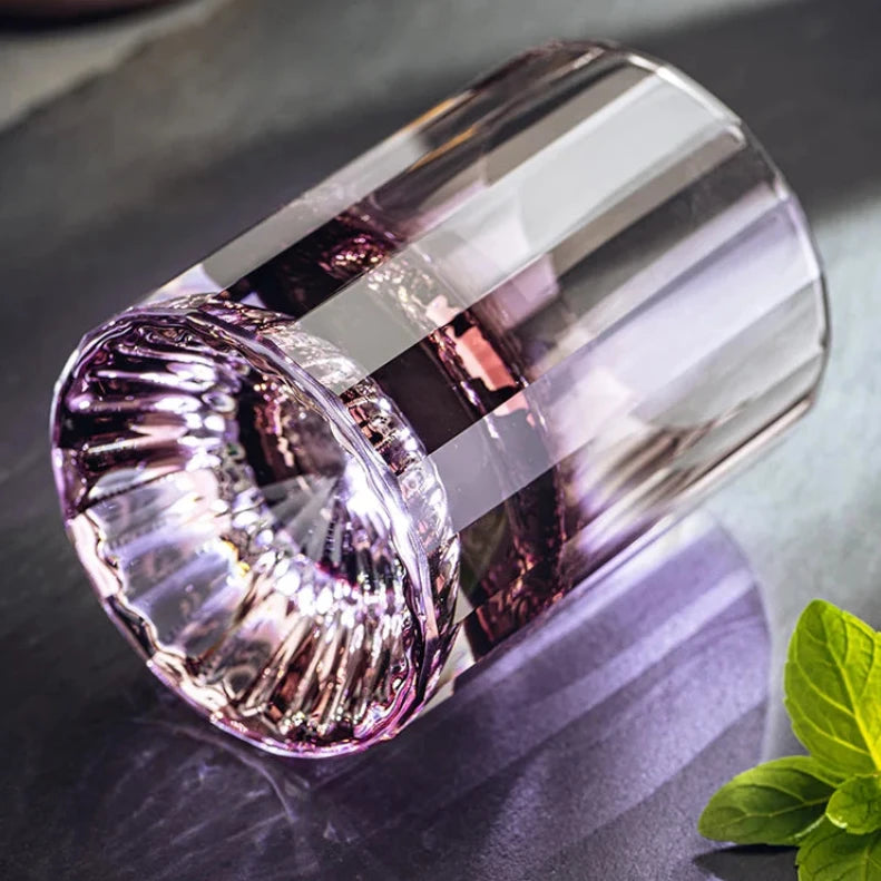 Elegant Fluted Whiskey Cocktail Glass
