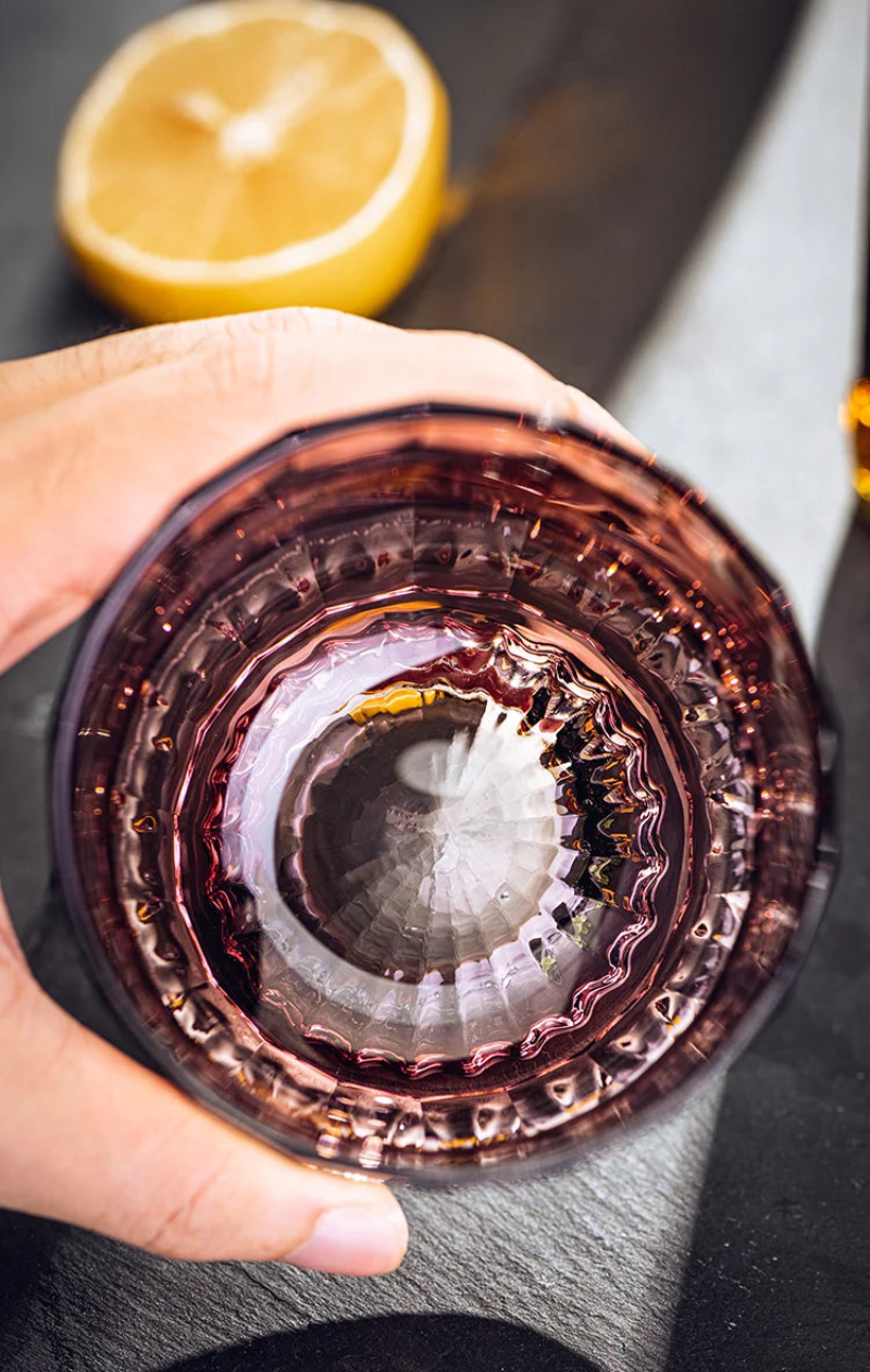 Elegant Fluted Whiskey Cocktail Glass