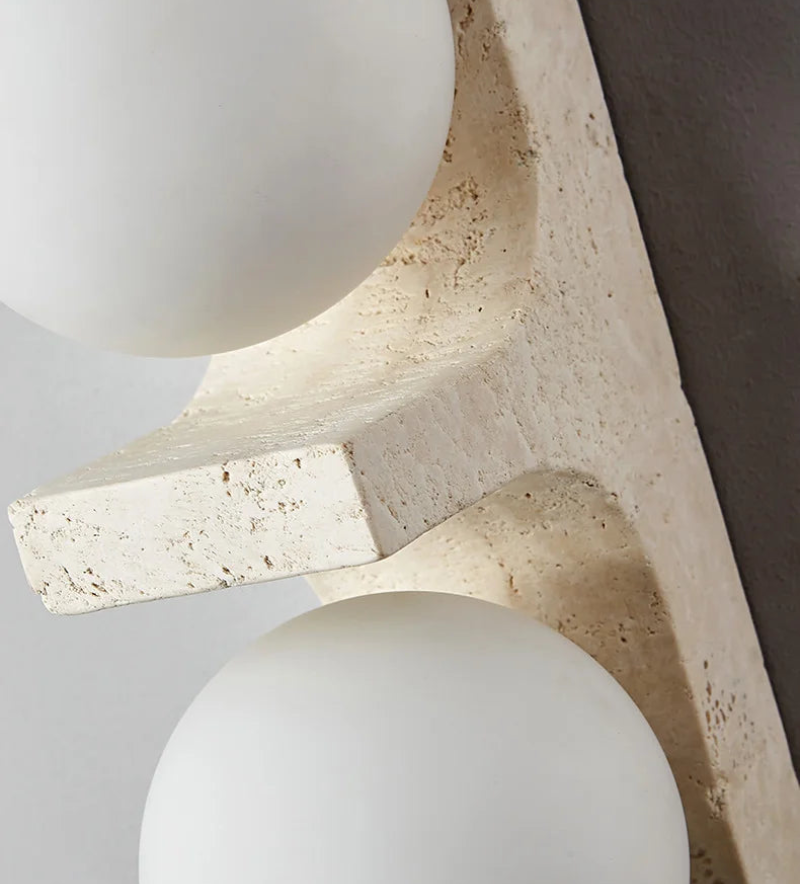 Lumina Twin Globe Marble Wall Sconce
