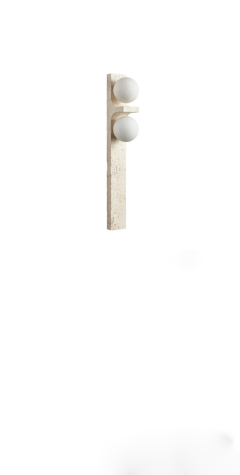 Lumina Twin Globe Marble Wall Sconce