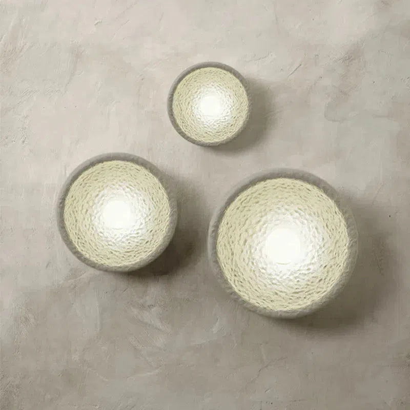 wabi sabi inspired textured wall sconce resin wall lamp moon design minimalist