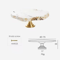 Luxe White Turquoise Stone Knob & Pull