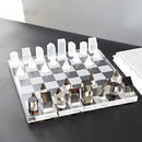 Luxury Glass Chess / Tic Tac Toe Board Set