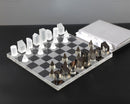 Luxury Glass Chess / Tic Tac Toe Board Set