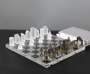 Luxury Glass Chess / Tic Tac Toe Board Set