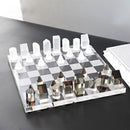 Luxury Glass Chess / Tic Tac Toe Board Set