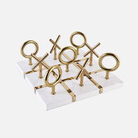 Luxury Glass Chess / Tic Tac Toe Board Set