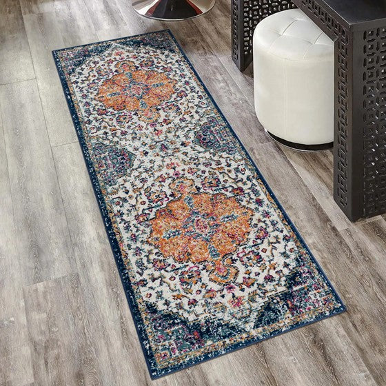 Mateo Boho Medallion Woven Area Rug