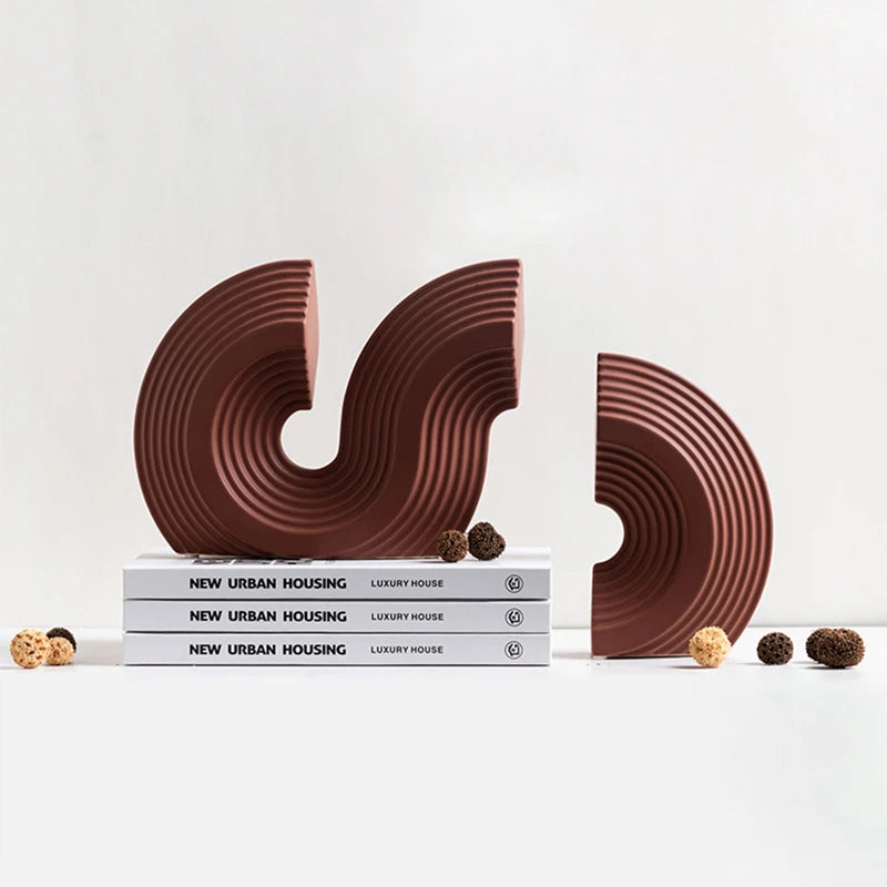 Modern Arch Bookend Sculptures – Letifly Lights & Decor