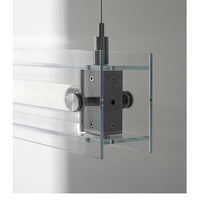 Sleek Horizon Linear Glass Pendant
