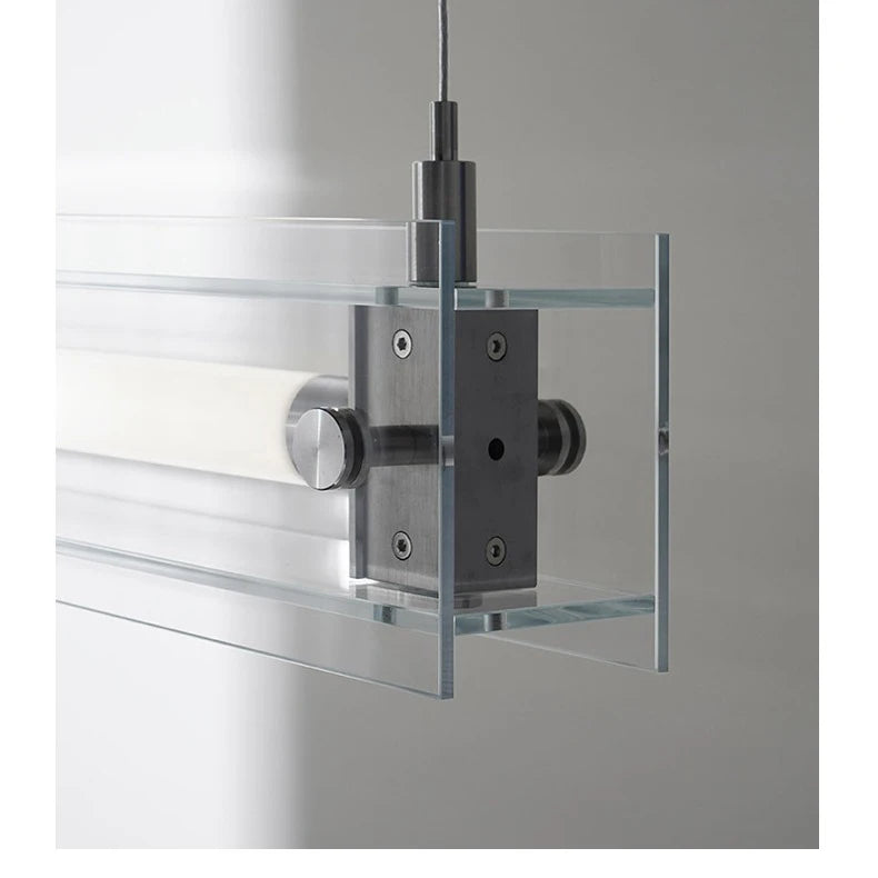 Sleek Horizon Linear Glass Pendant