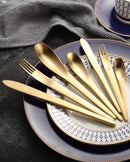 Modern Japanese Stainless Steel Cutlery Set