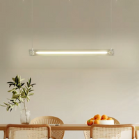 Sleek Horizon Linear Glass Pendant