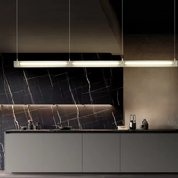 Sleek Horizon Linear Glass Pendant