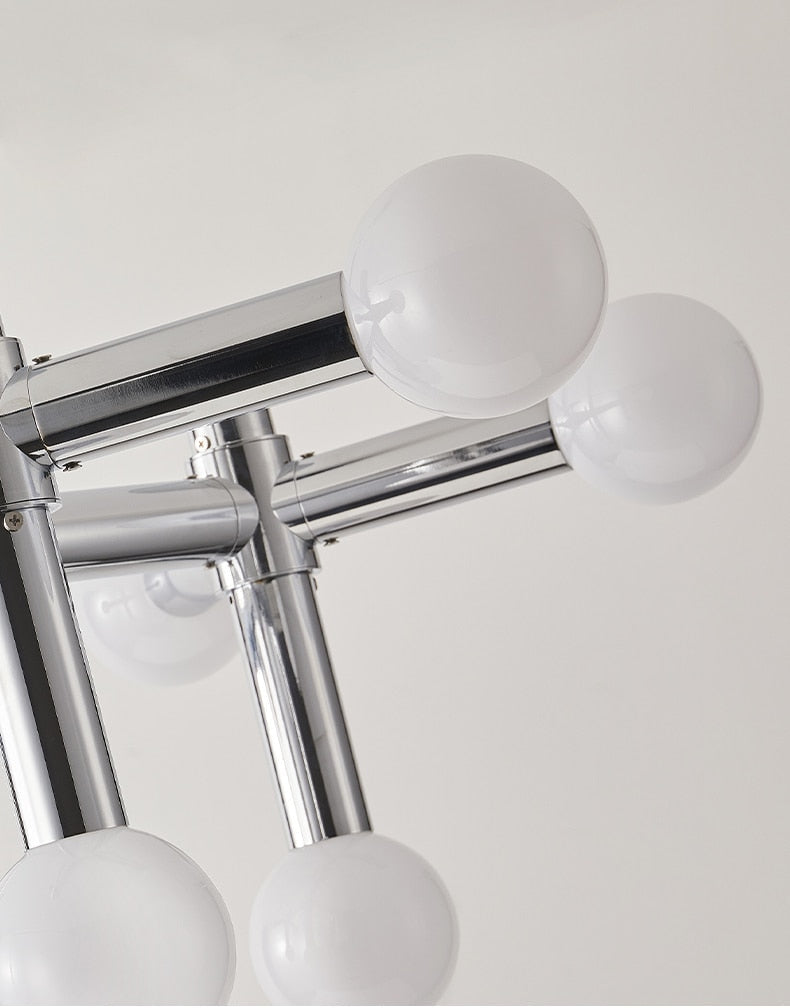 Modular Italian Chrome LED Chandelier
