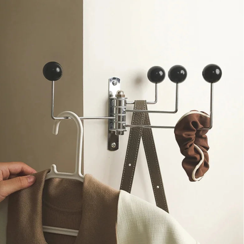 Iron wall hook rack space-saving durable stylish organizer