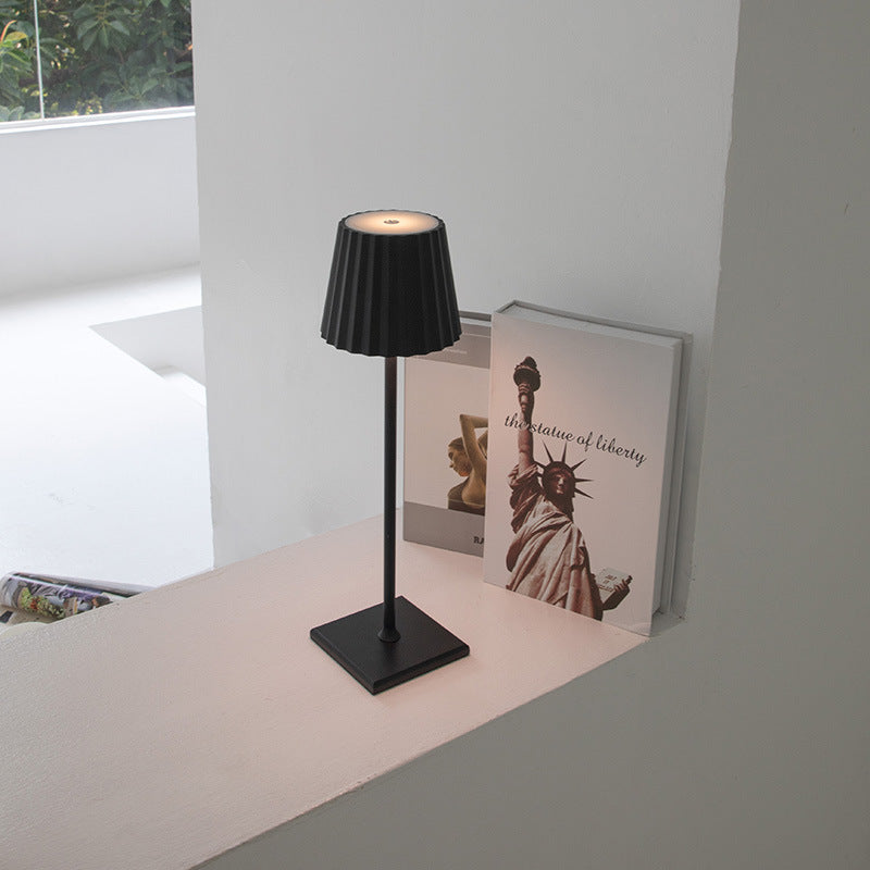Dainty Groove Cordless LED Table Lamp