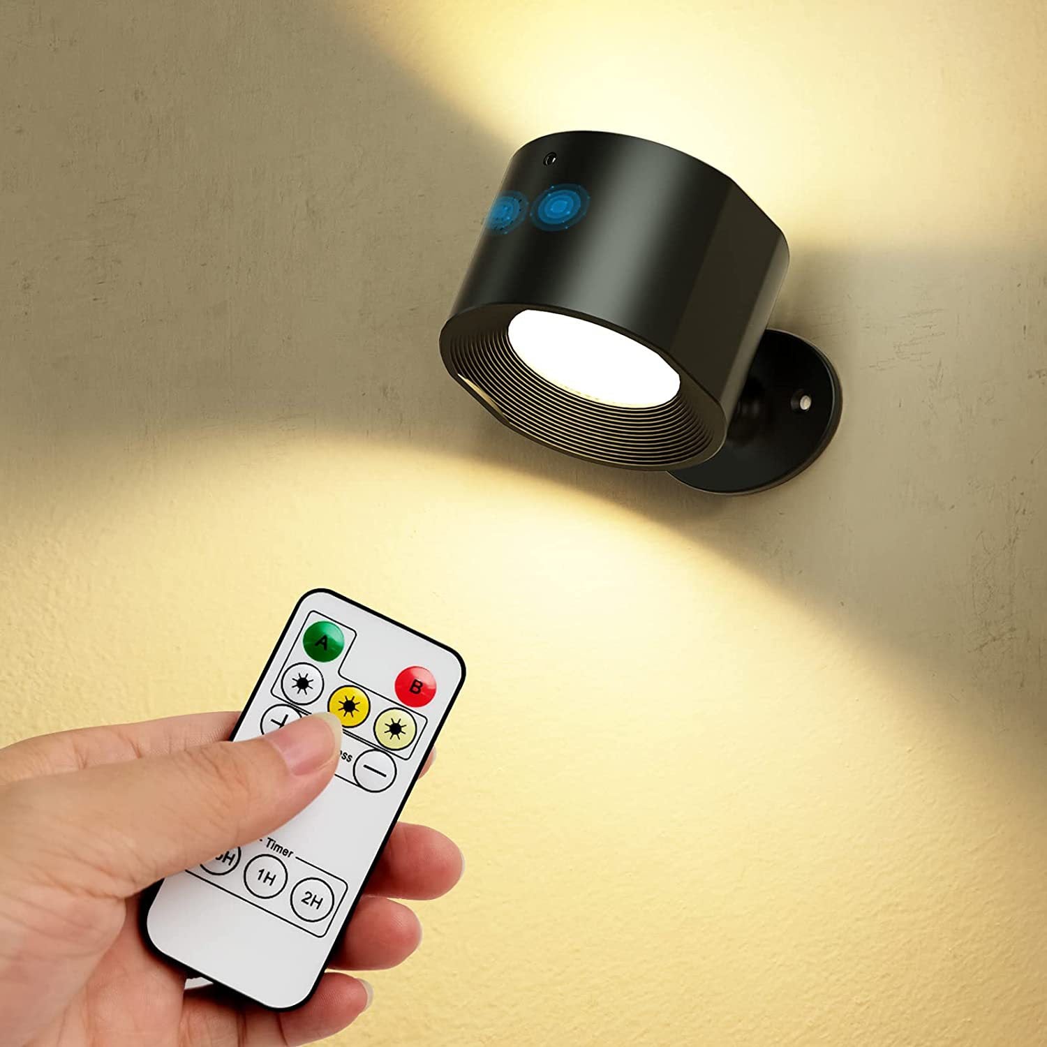 MagnoGlow LED Wall Lamp – Rechargeable, Detachable, Stick-On & Remote-Controlled