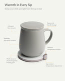 Ui Self-heating Mug Set - Soft Gray