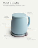 Ui+ Self-heating Mug Set -  Moonmist Blue
